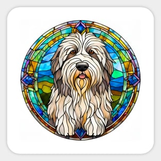 Stained Glass Polish Lowland Sheepdog Sticker